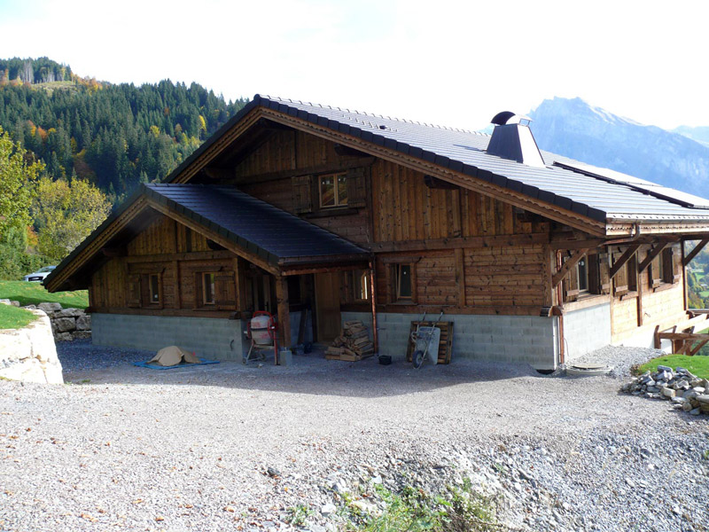 construction de chalet en Haute Savoie à Sixt Fer à Cheval 74
