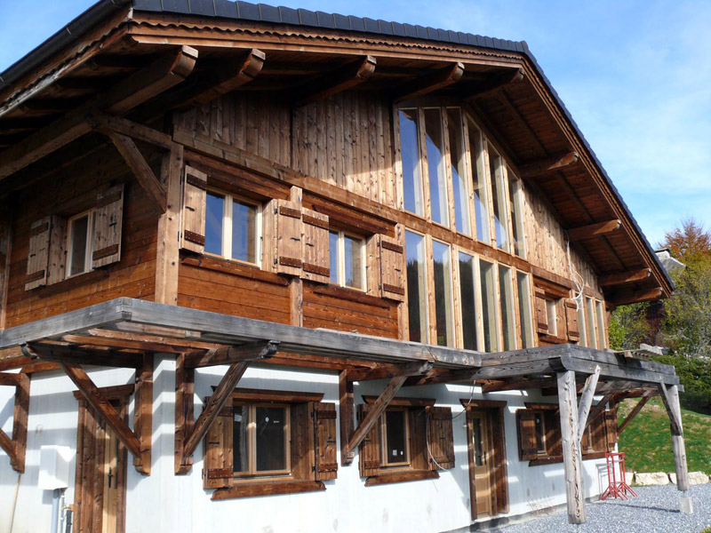 construction de chalet en Haute Savoie à Sixt Fer à Cheval 74